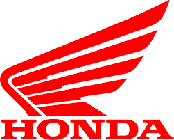 Logo Honda Moto de couleur rouge en forme d'aile.